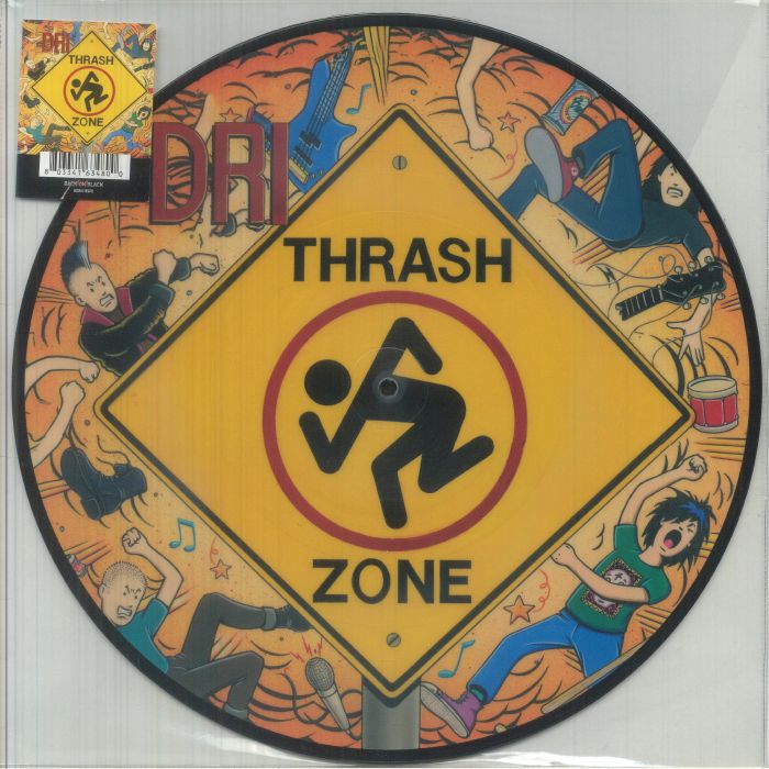 DRI - Thrash Zone (reissue) vinyl sleeve