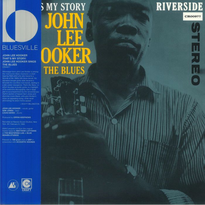 LEE HOOKER, Jhon - That's My Story: John Lee Hooker Sings the Blues vinyl sleeve