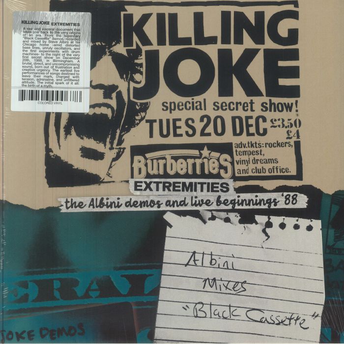 KILLING JOKE - Extremities: The Albini Demos & Live Beginnings '88 vinyl sleeve