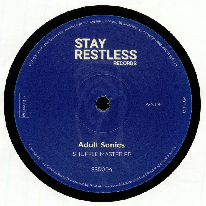 ADULT SONICS - Shuffle Master EP vinyl sleeve