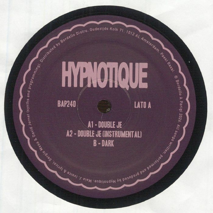 HYPNOTIQUE - Double Je vinyl sleeve