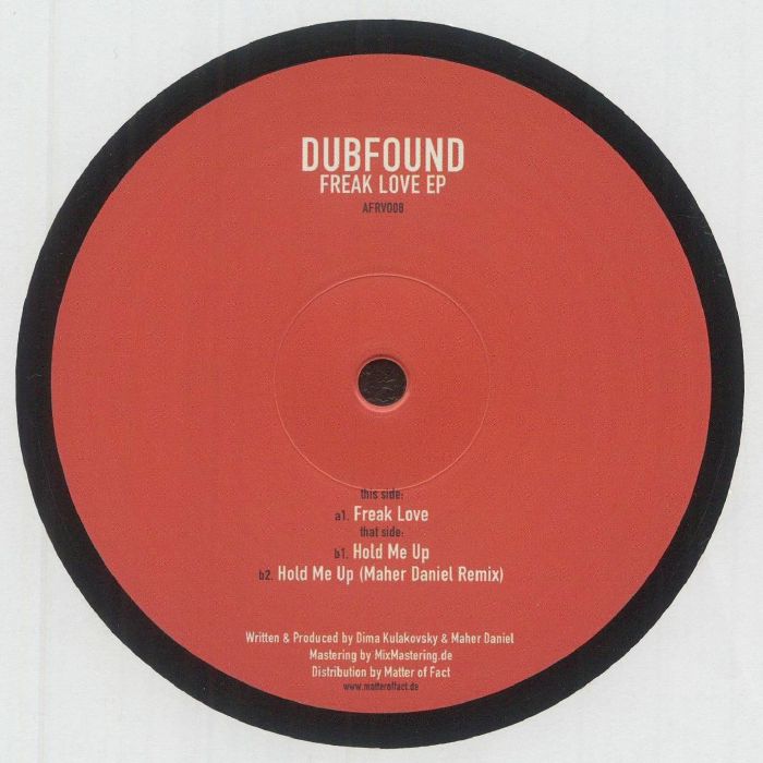 DUBFOUND/MAHER DANIEL - Freak Love EP vinyl sleeve