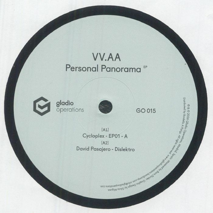 CYCLOPLEX/DAVID PASAJERO/DARK VEKTOR/SLIT OBSERVERS/INTERGALACTIC NOIZE COMMANDER/ELEKTROTECHNIK - Personal Panorama EP vinyl sleeve