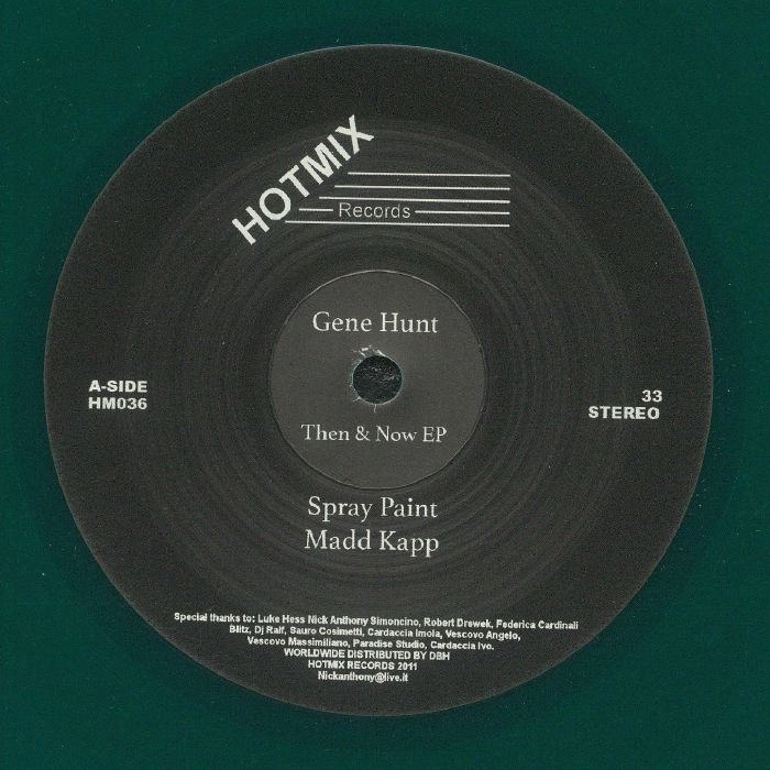 HUNT, Gene - Then & Now EP vinyl sleeve