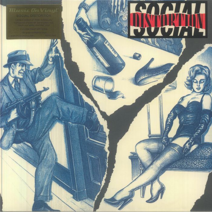 SOCIAL DISTORTION - Social Distortion (reissue) vinyl sleeve