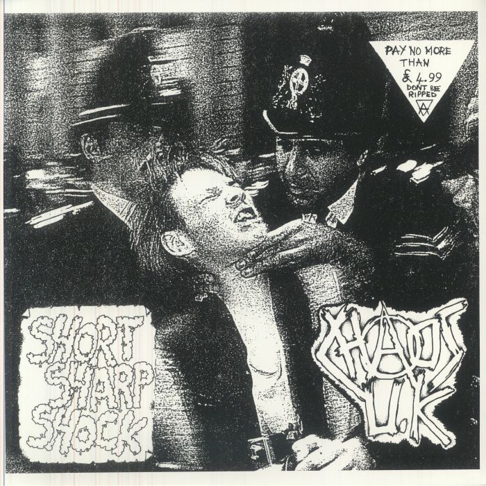 CHAOS UK - Short Sharp Shock vinyl sleeve