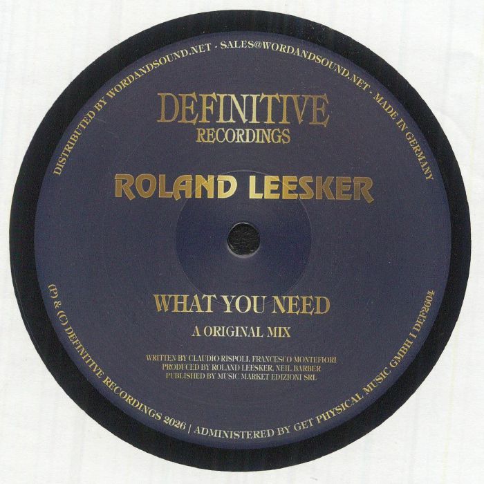 LEESKER, Roland - What You Need vinyl sleeve