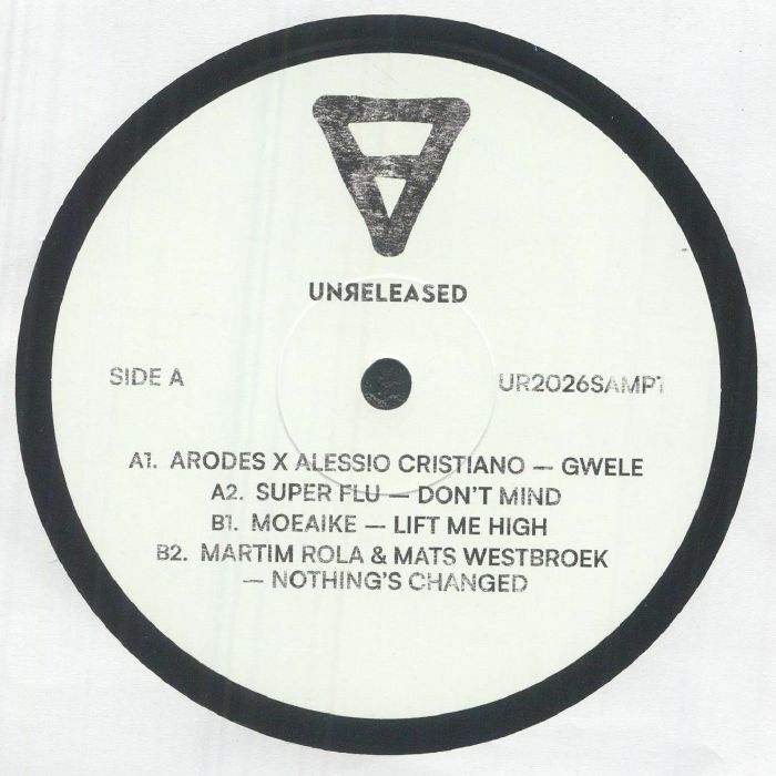ARODES/ALESSIO CRISTIANO/SUPER FLU/MOEAIKE/MARTIM ROLA/MATS WESTBROEK - Unreleased Records Vinyl Sampler vinyl sleeve