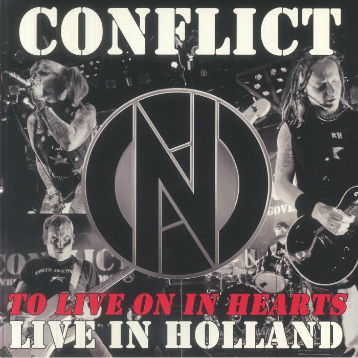 CONFLICT - To Live On In Hearts: Live In Holland vinyl sleeve