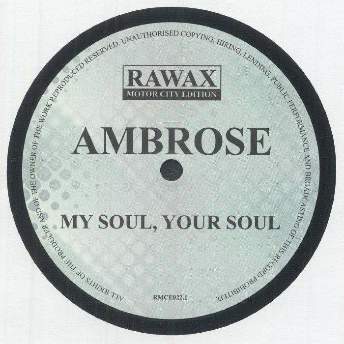 AMBROSE - My Soul Your Soul (reissue) vinyl sleeve