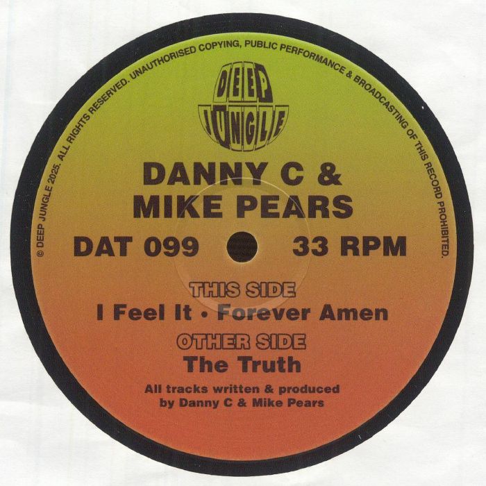 DANNY C/MIKE PEARS - The Truth vinyl sleeve