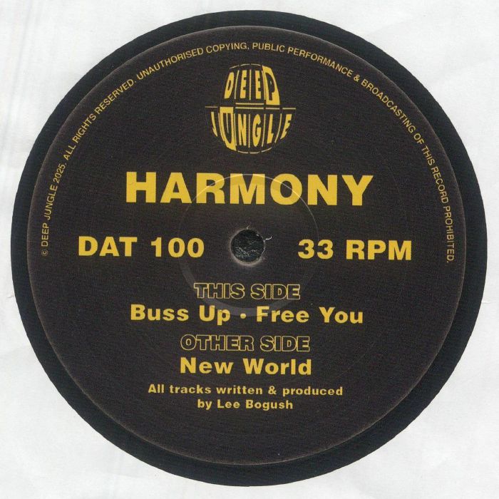 HARMONY - New World EP vinyl sleeve