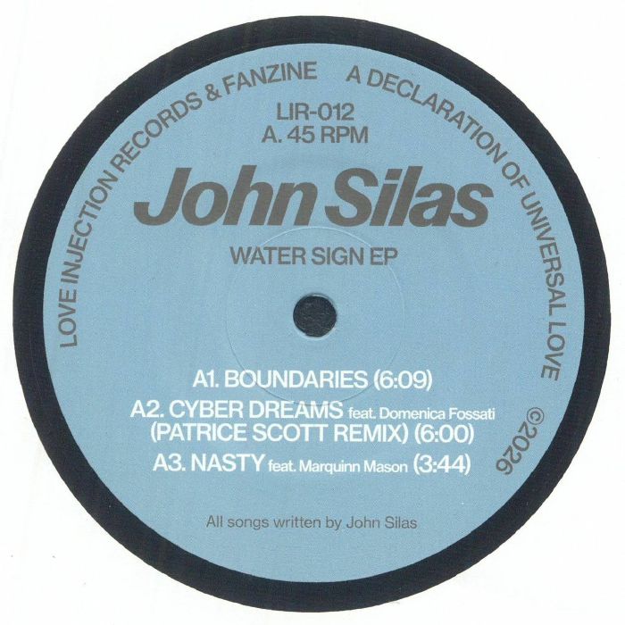 SILAS, John - Water Sign vinyl sleeve