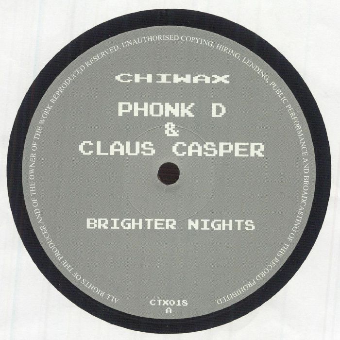 PHONK D/CLAUS CASPER - Brighter Nights vinyl sleeve