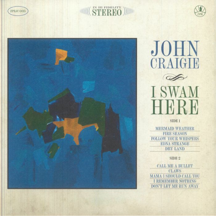 CRAIGIE, John - I Swam Here vinyl sleeve