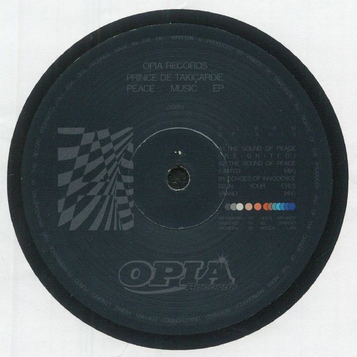 PRINCE DE TAKICARDIE - Peace Music EP vinyl sleeve