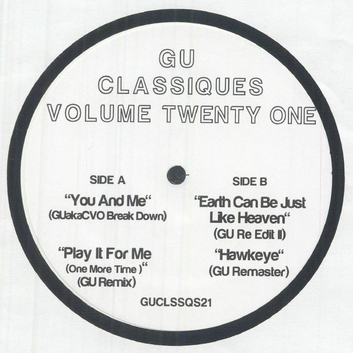 GU aka GLENN UNDERGROUND - Classiques Vol Twenty One vinyl sleeve