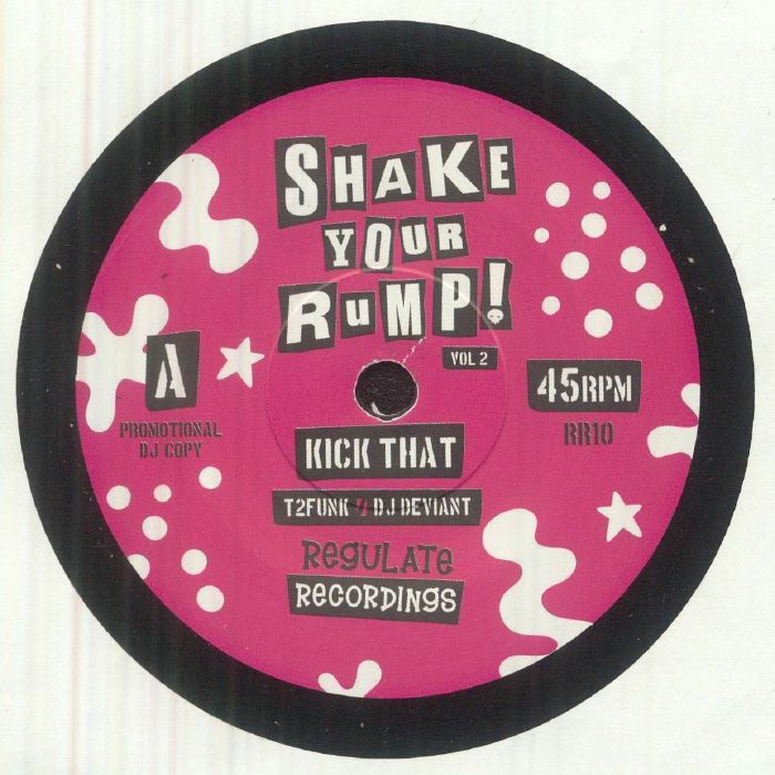 T2FUNK & DJ DEVIANT - Shake Your Rump! Vol 2 vinyl sleeve