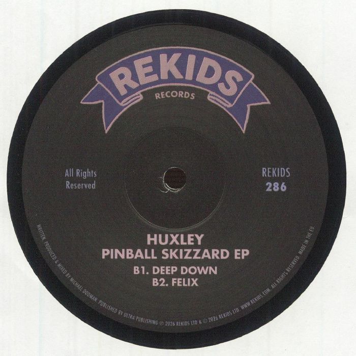 HUXLEY - Pinball Skizzard EP vinyl sleeve