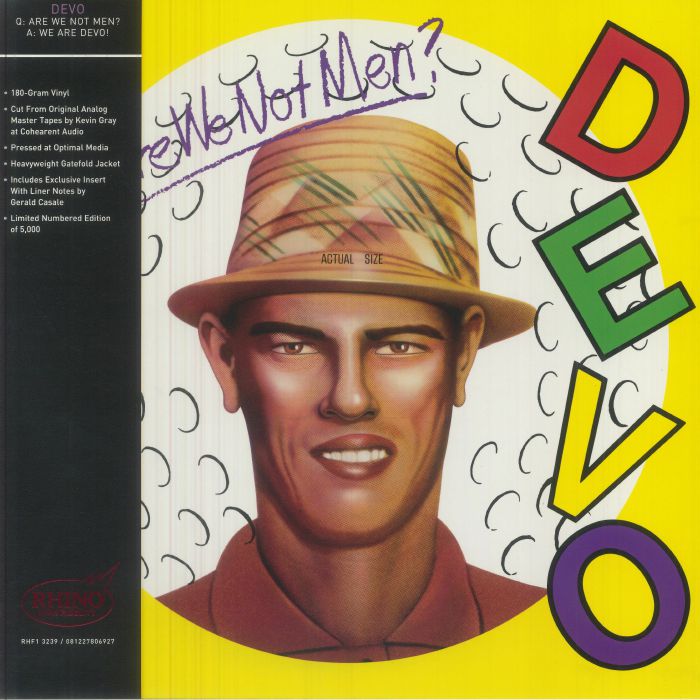 DEVO - Q: Are We Not Men vinyl sleeve