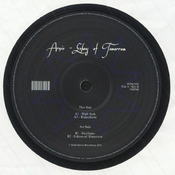 ARNIC - Echoes Of Tomorrow vinyl sleeve