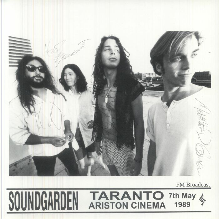 SOUNDGARDEN - Taranto Ariston Arena 7th May 89: FM Broadcast (remastered) vinyl sleeve