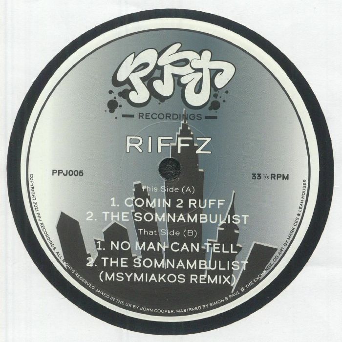 RIFFZ - Comin 2 Ruff vinyl sleeve