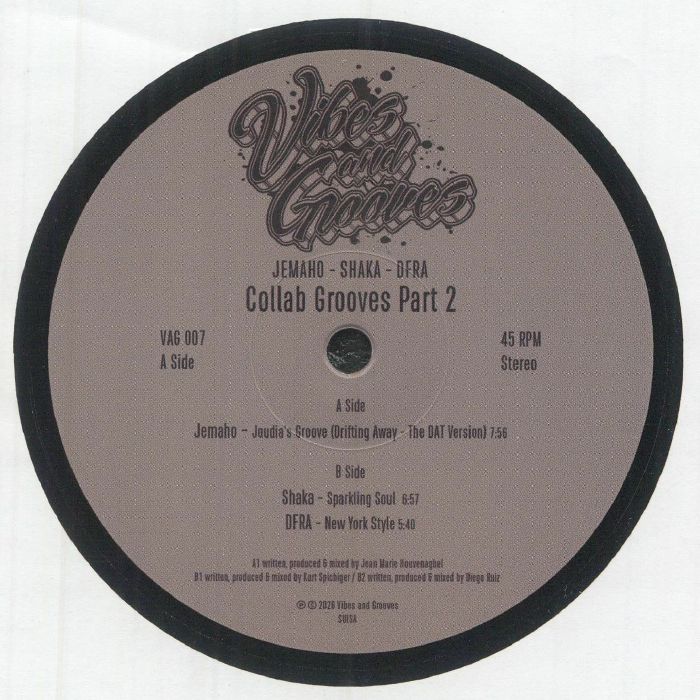 JEMAHO/SHAKA/DFRA - Collab Grooves Part 2 vinyl sleeve