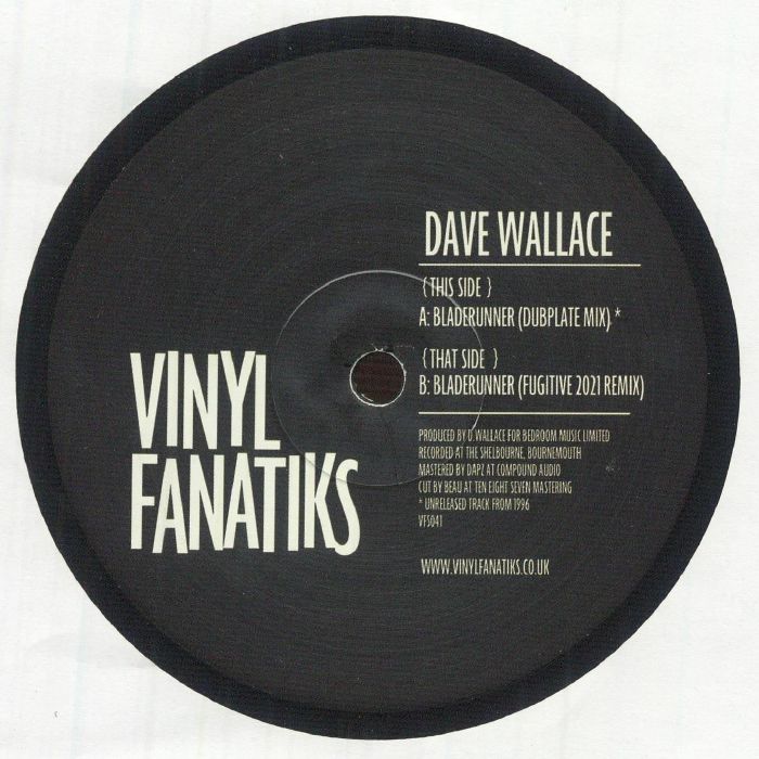 WALLACE, Dave - Bladerunner (repress) vinyl sleeve