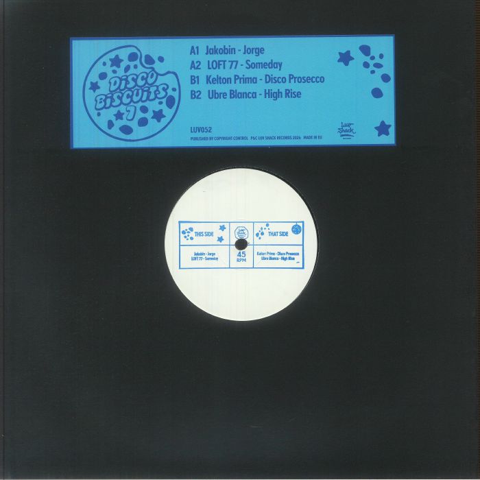 JAKOBIN/LOFT 77/KELTON PRIMA/UBRE BLANCA - Disco Biscuits 7 vinyl sleeve
