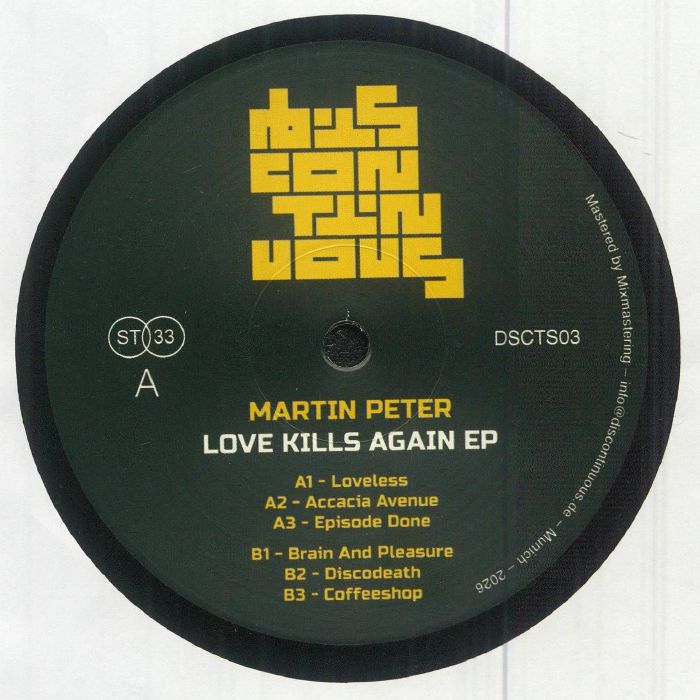 PETER, Martin - Love Kills Again EP vinyl sleeve