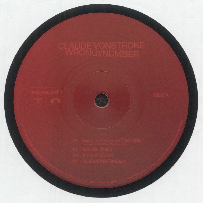 VONSTROKE, Claude - Wrong Number Volume 2 vinyl sleeve