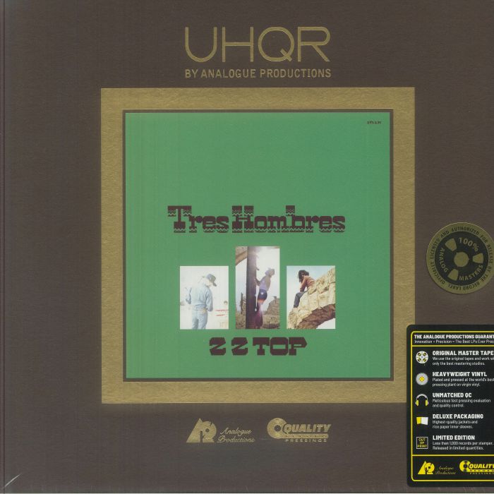 ZZ TOP - Tres Hombres (remastered) vinyl sleeve