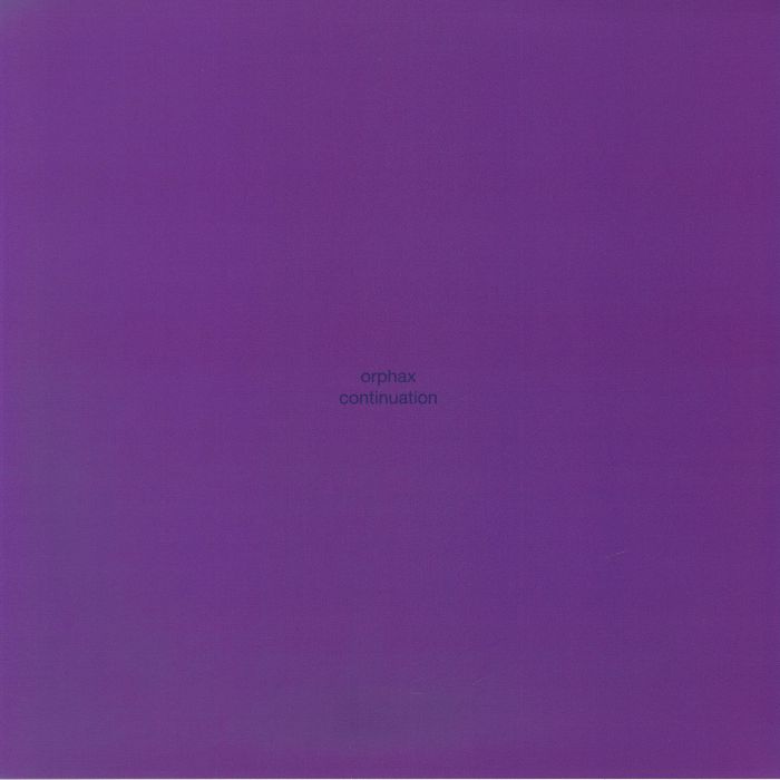 ORPHAX - Continuation vinyl sleeve