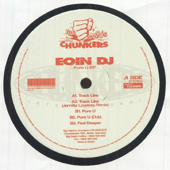 EOIN DJ - Pure U vinyl sleeve