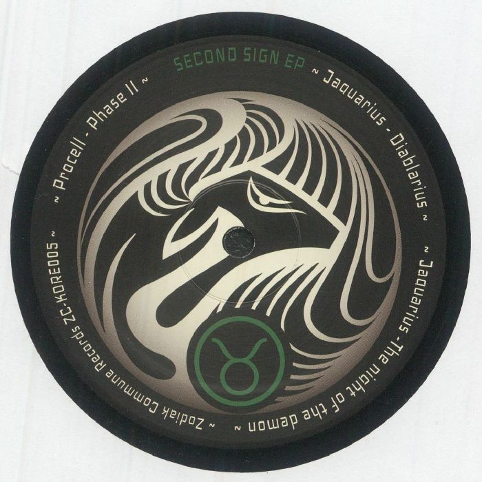 PROCELL/JAQUARIUS/PALINDRONE/TRIPHAZ - Second Sign EP vinyl sleeve