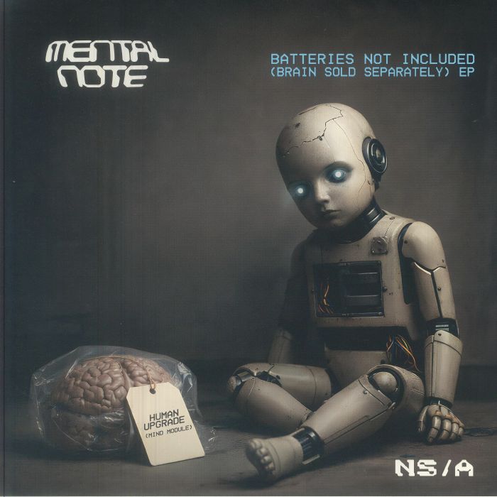 MENTAL NOTE aka BASS JUNKIE - Batteries Not Included (Brain Sold Separately) EP vinyl sleeve