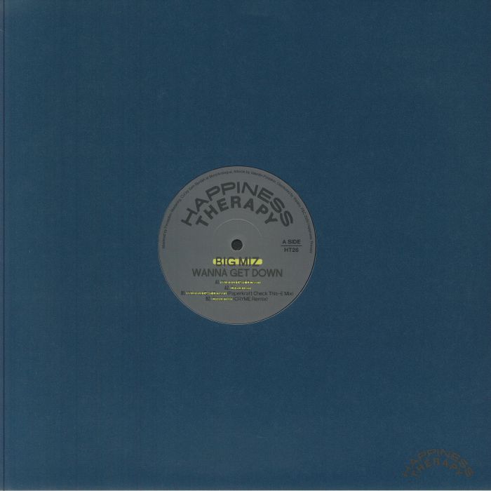 BIG MIZ - Wanna Get Down vinyl sleeve