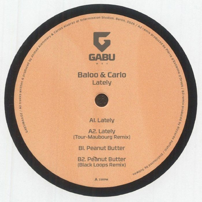 BALOO/CARLO - Lately vinyl sleeve