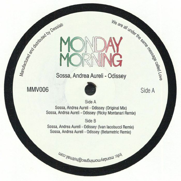 SOSSA/ANDREA AURELI - Odissey vinyl sleeve