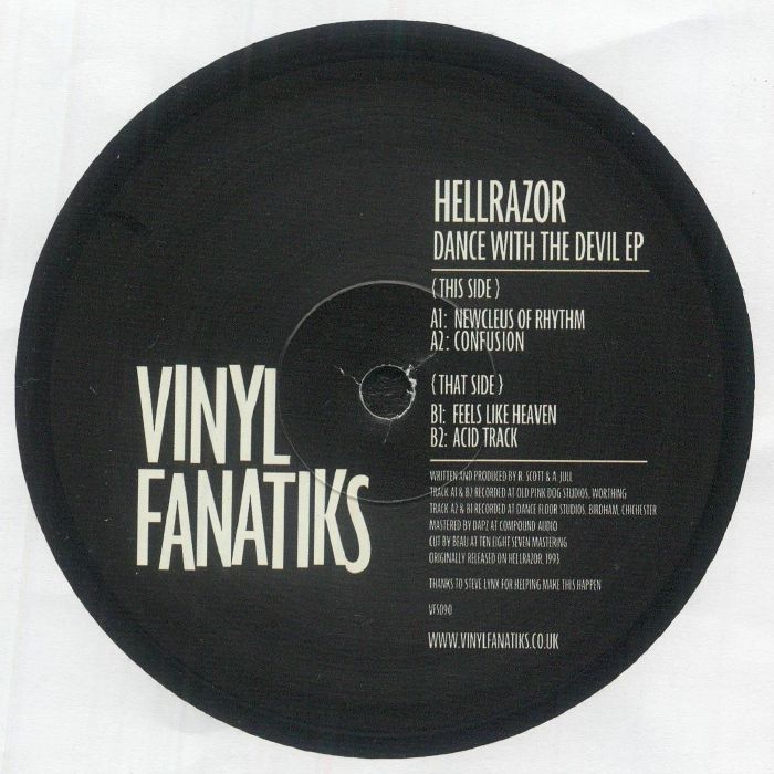 HELLRAZOR - Dance With The Devil vinyl sleeve