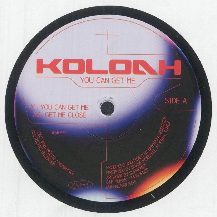 KOLOAH - You Can Get Me vinyl sleeve