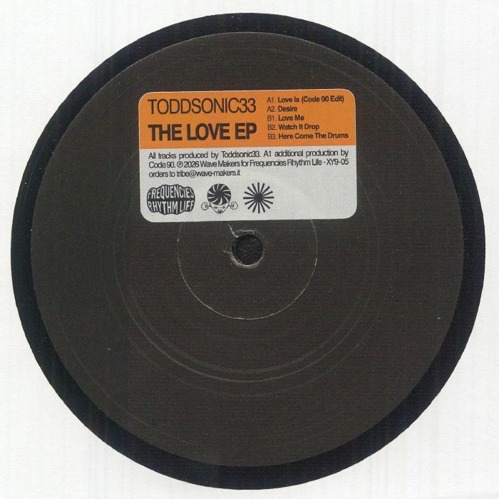 TODDSONIC33 - The Love EP vinyl sleeve