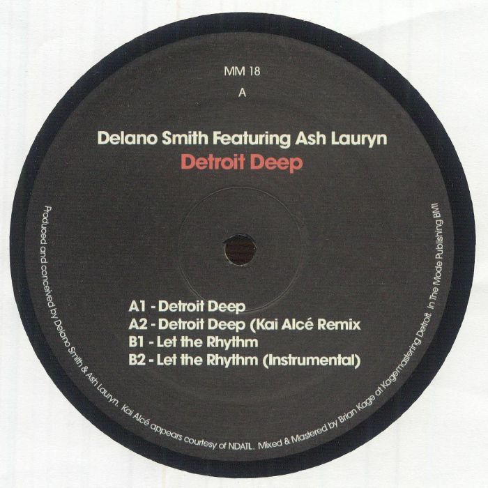 SMITH, Delano feat ASH LAURYN - Detroit Deep EP (feat Kai Alce mix) vinyl