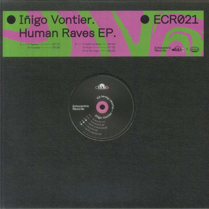 VONTIER, Inigo - Human Raves EP vinyl sleeve