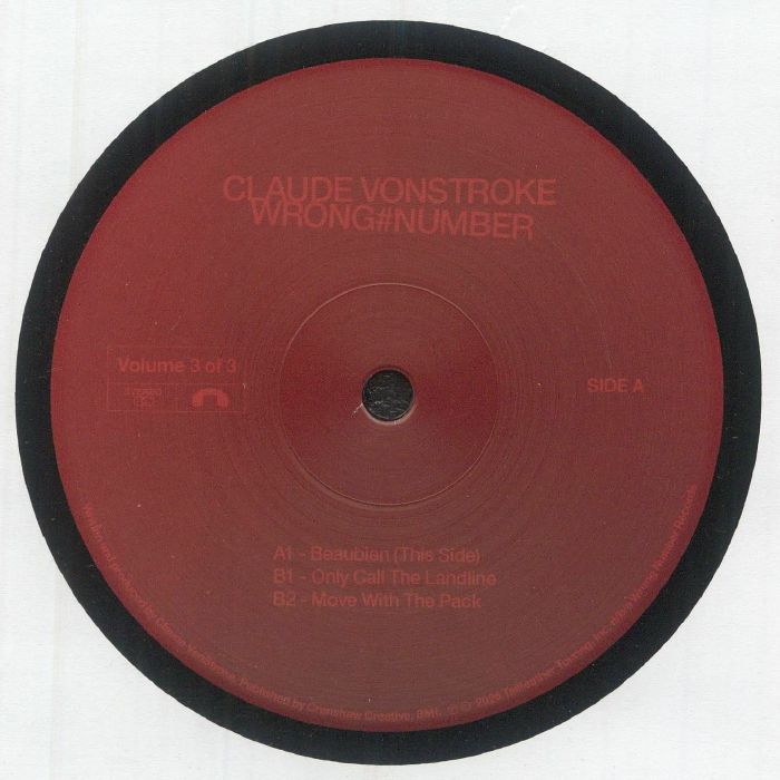 VONSTROKE, Claude - Wrong Number Vol 3 Of 3 vinyl sleeve