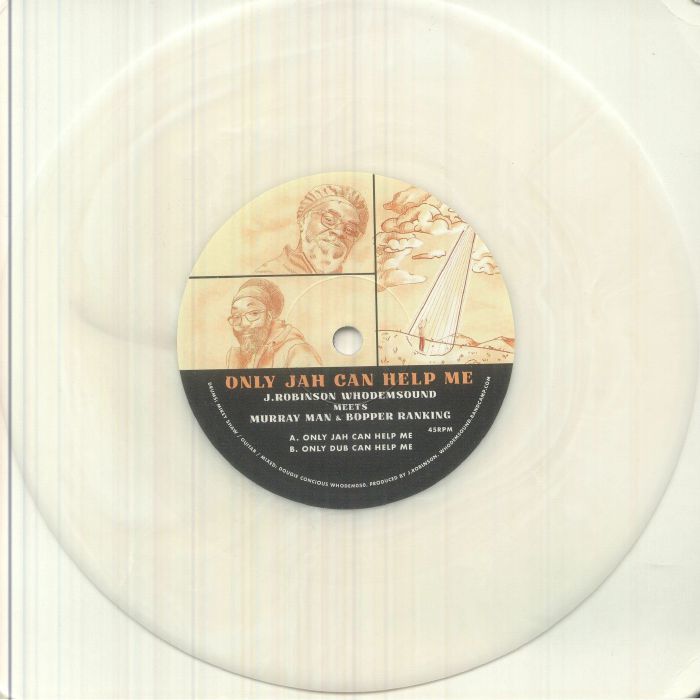 J ROBINSON WHODEMSOUND meets MURRAY MAN/BOPPER RANKING - Only Jah Can Help Me vinyl sleeve