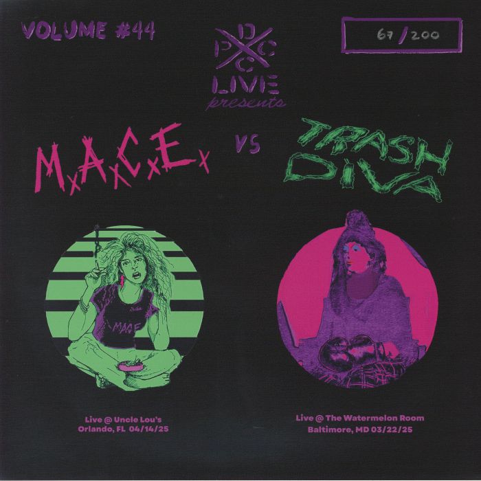 MACE/TRASH DIVA - DCxPC Live Vol 44 vinyl sleeve