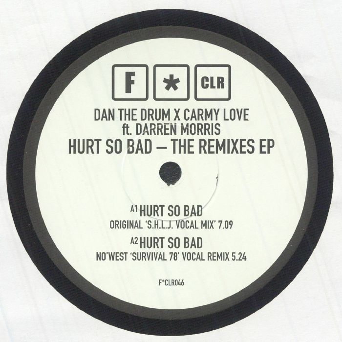 DAN THE DRUM/CARMY LOVE - Hurt So Bad vinyl sleeve