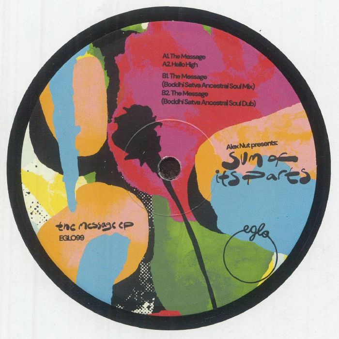 NUT, Alex presents SUM OF ITS PARTS - The Message EP vinyl sleeve